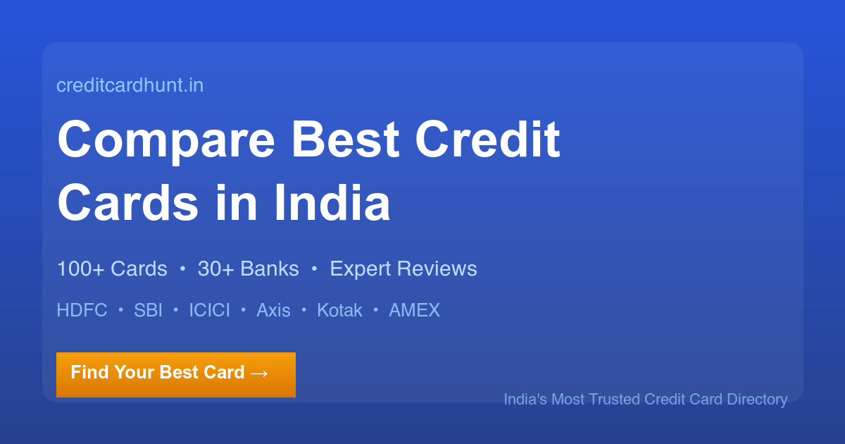 Credit Card Hunt | Best Credit Cards in India preview